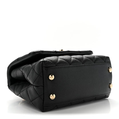 Chanel Caviar Quilted Extra Mini Coco Handle Flap Black 4 of 11