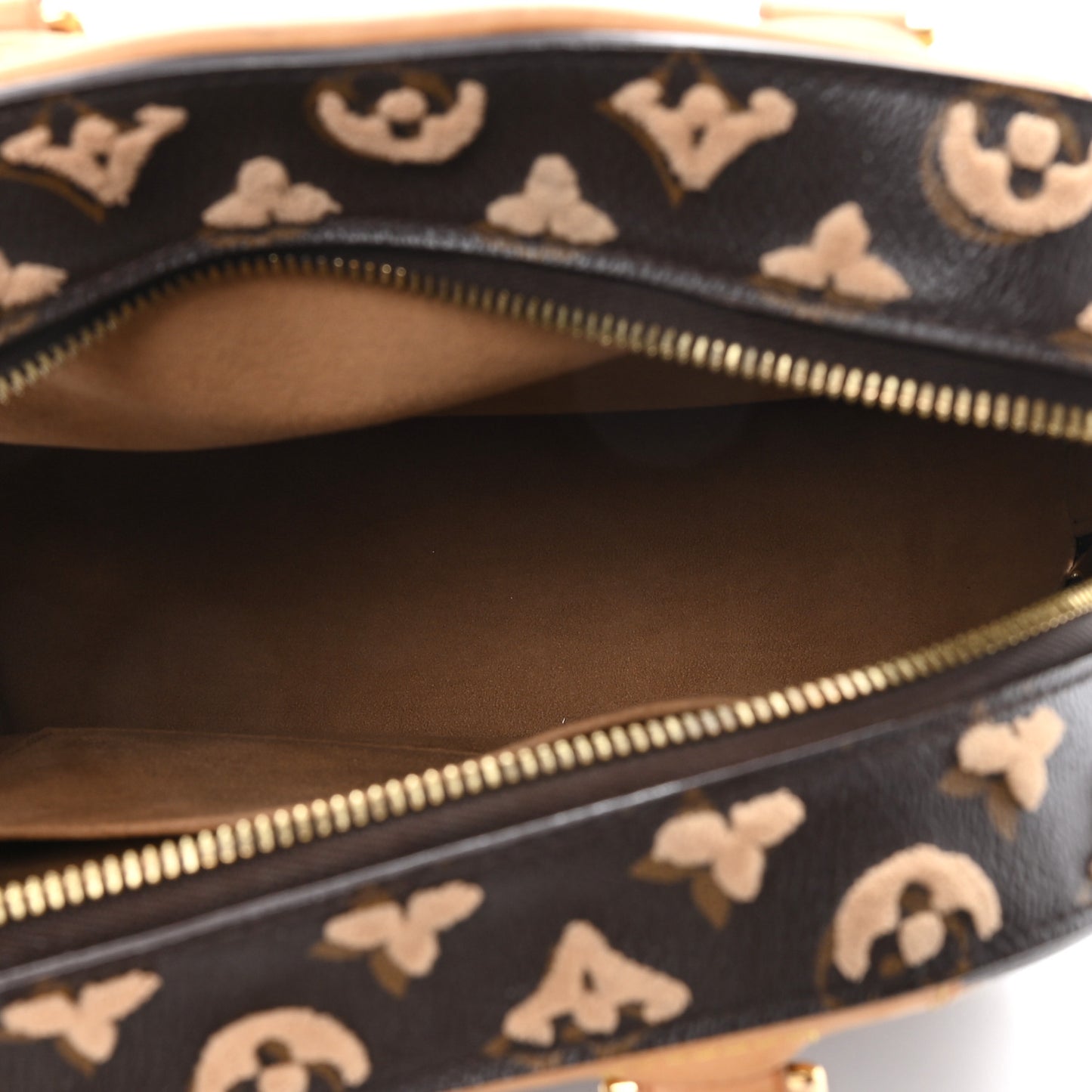 Monogram Tuffetage Deauville Cube Caramel