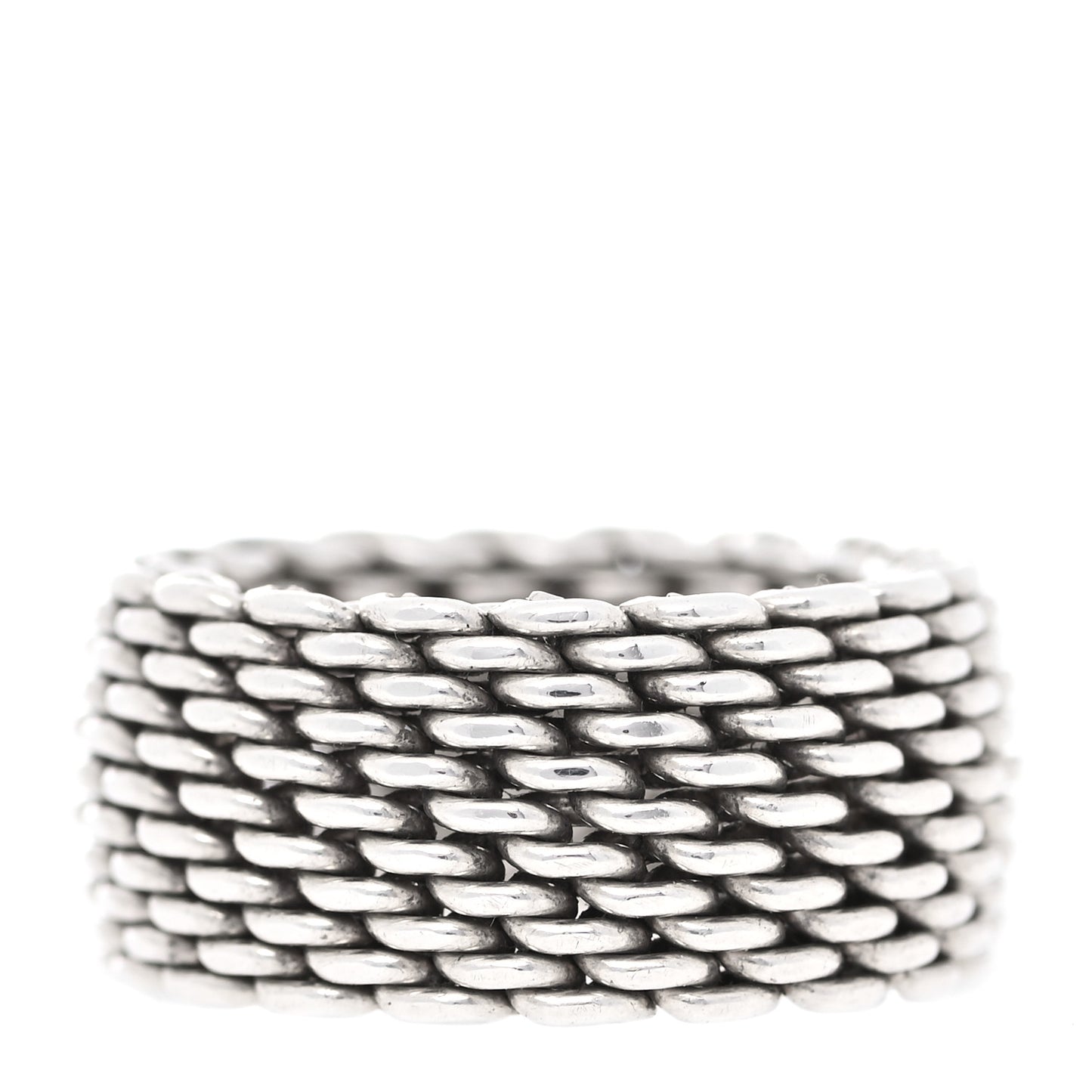Sterling Silver Somerset Mesh Ring 53 6.5