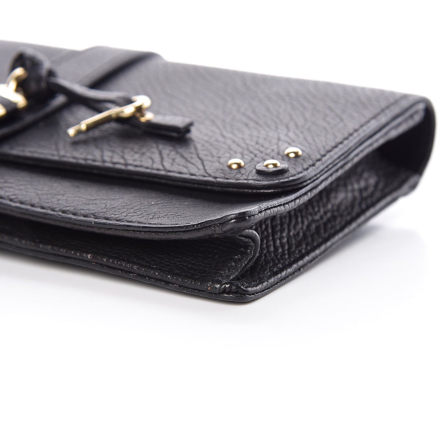 Chloe Calfskin Aurore Wallet on Chain Black 9 of 10