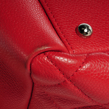 Chanel Caviar XL Grand Shopping Tote GST Red 5 of 10