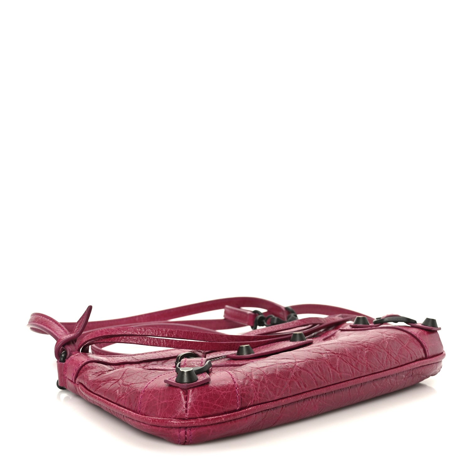 Balenciaga Agneau Arena Classic Hardware Le City Pouch On Strap Framboise 4 of 10
