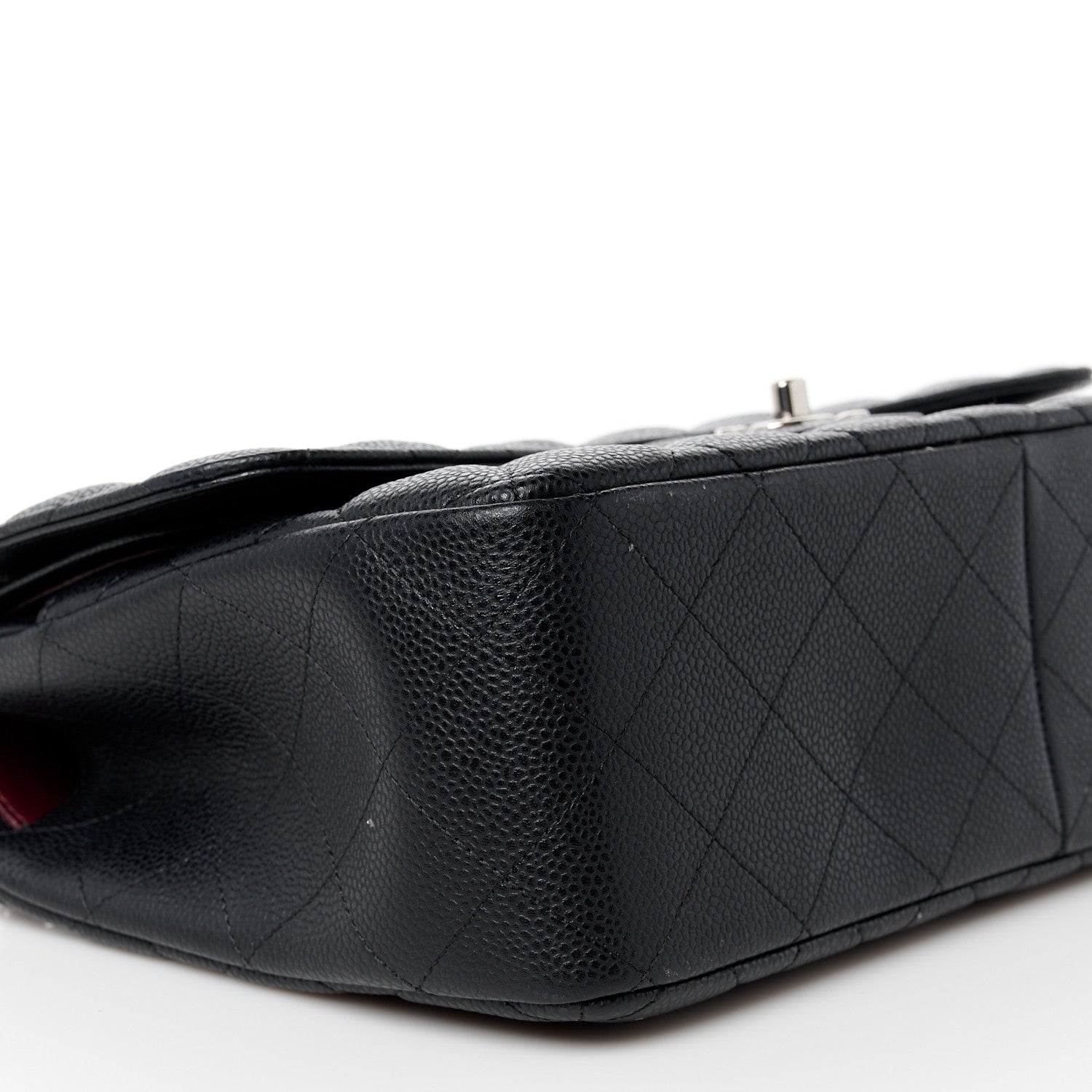 Chanel Caviar Quilted Jumbo Double Flap Black 10 of 11
