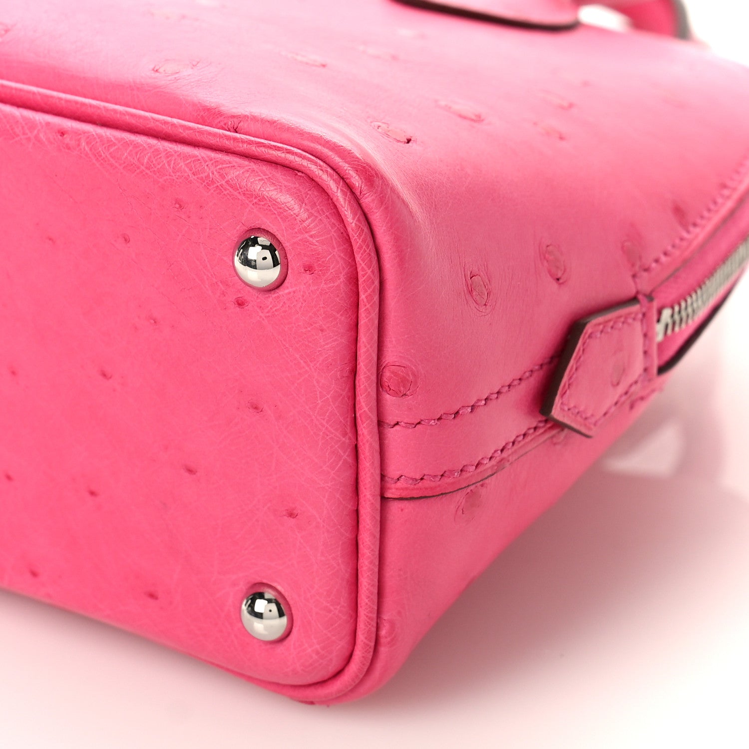 Hermes Ostrich Bolide Mini 1923 Rose Tyrien 8 of 9