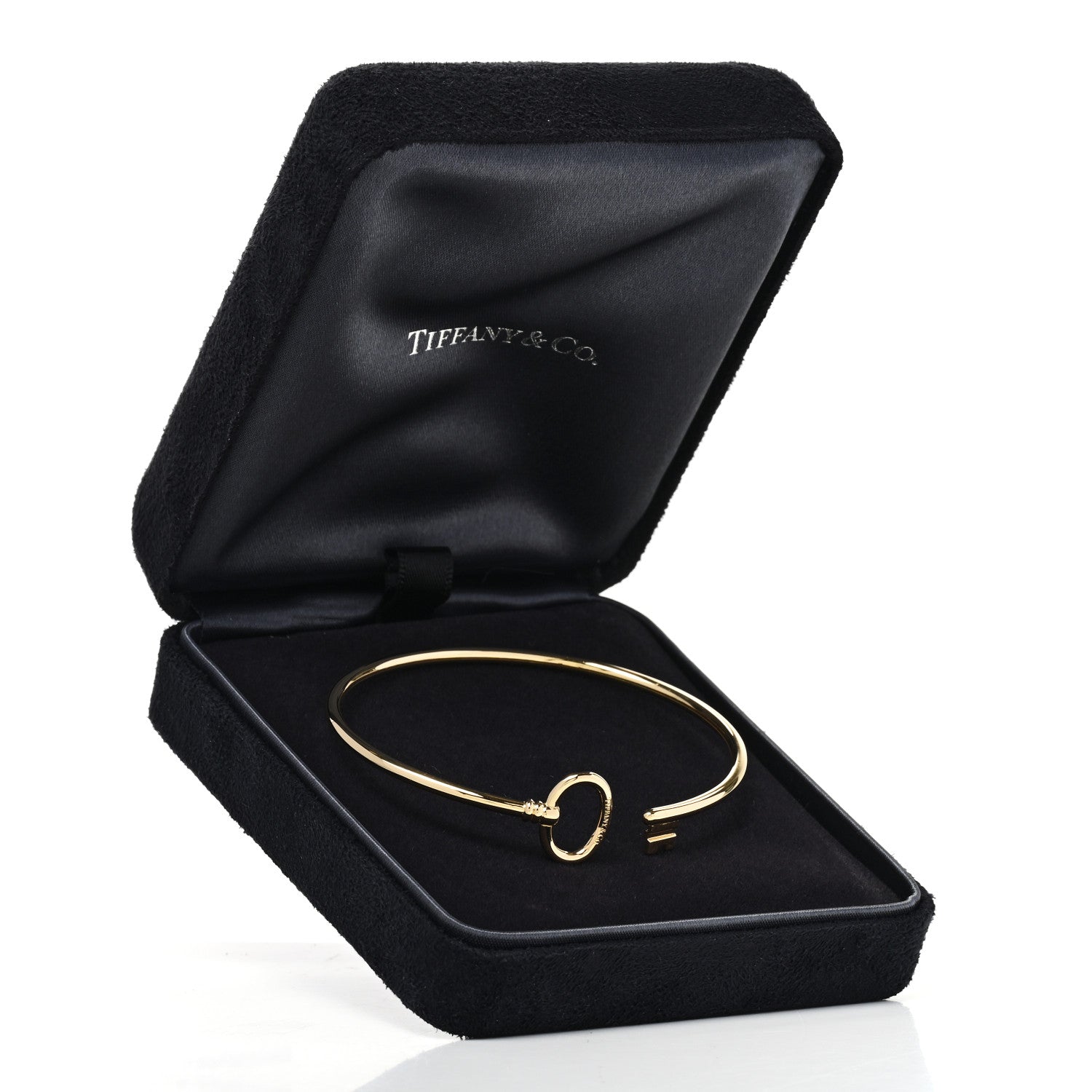 Tiffany 18K Yellow Gold Keys Wire Bracelet 4 of 4