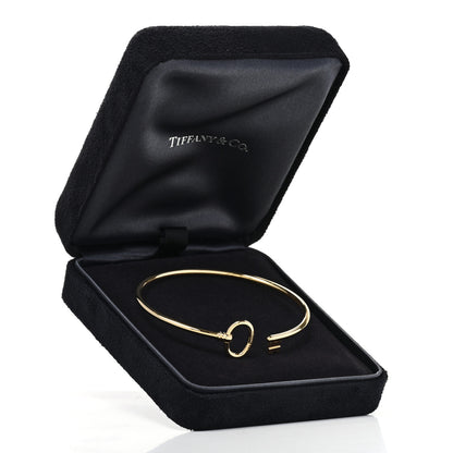 Tiffany 18K Yellow Gold Keys Wire Bracelet 4 of 4