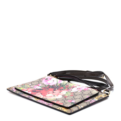Gucci GG Supreme Monogram Bengal Blooms Shoulder Bag Beige Pink 10 of 12