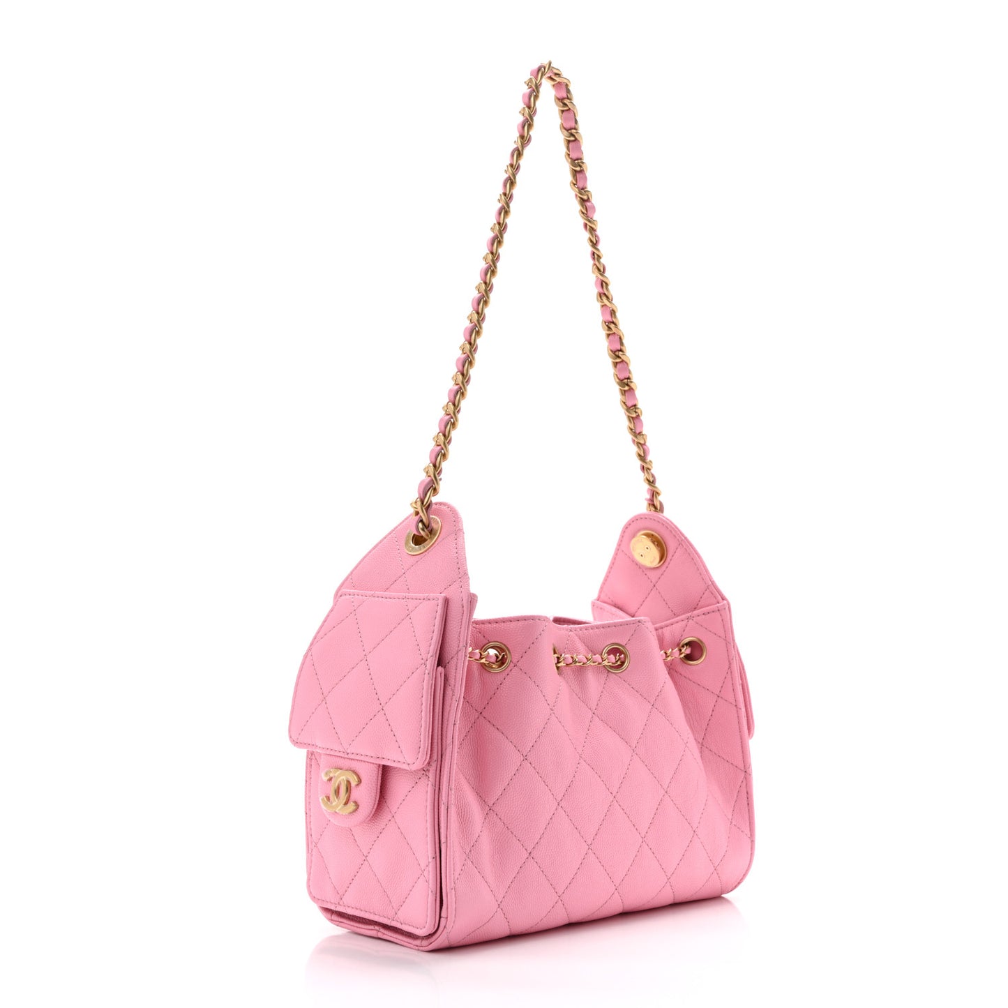 Caviar Quilted Mini Chanel 25 Handbag Pink