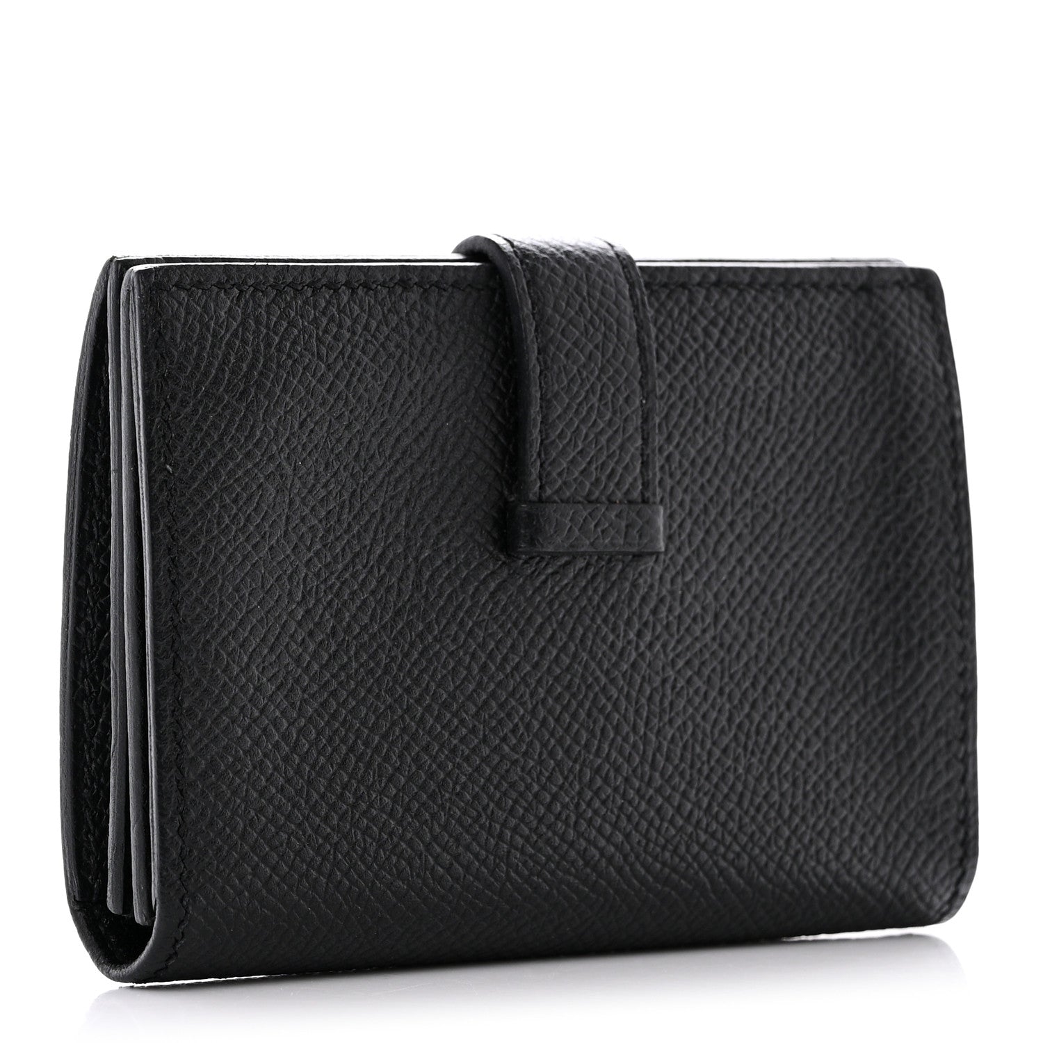Hermes Epsom Bearn Card Holder Wallet Black 3 of 8