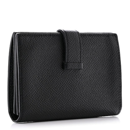 Hermes Epsom Bearn Card Holder Wallet Black 3 of 8