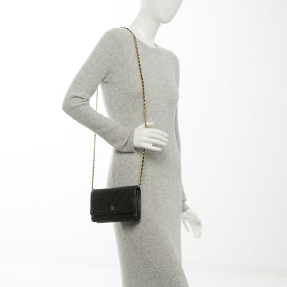 Chanel Caviar Quilted Wallet On Chain WOC Black 2 of 8