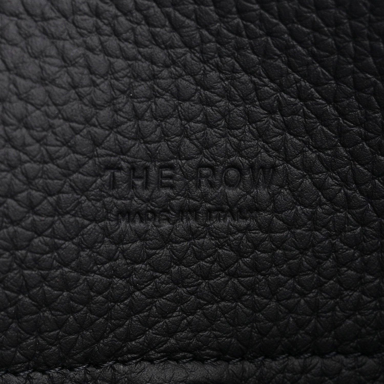 The Row Grained Calfskin Soft Margaux 10 Bag Midnight 6 of 10