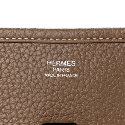 Hermes Taurillon Clemence Evelyne III PM Etoupe 5 of 8