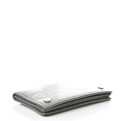 Balenciaga Agneau Arena Nappa Glover Flap Card Case Gris Fumee 4 of 10