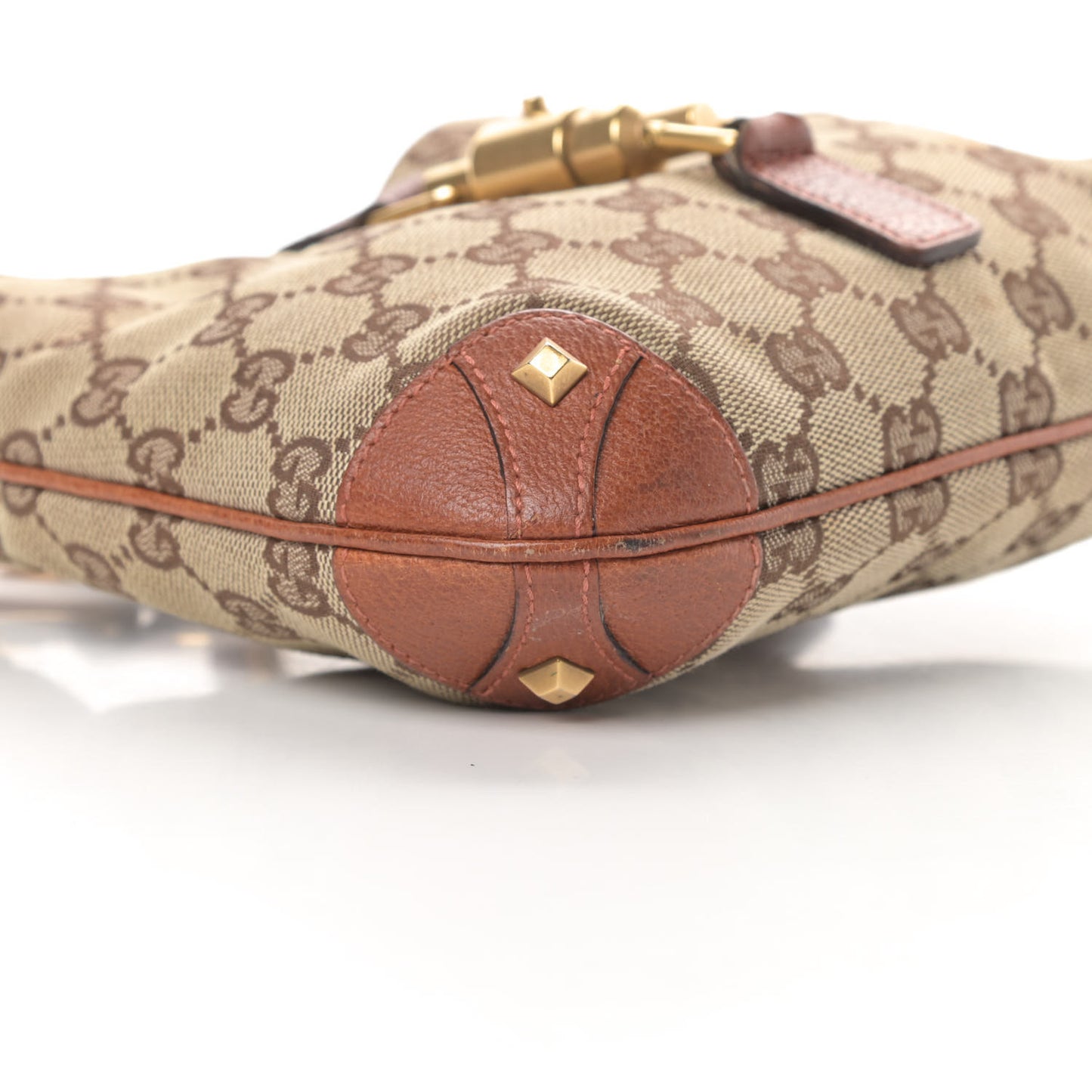 Monogram Mini Piston Lock Jackie O Hobo Brown