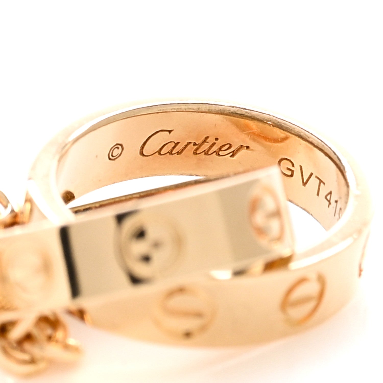 Cartier 18K Yellow Gold Interlocking LOVE Necklace 4 of 4