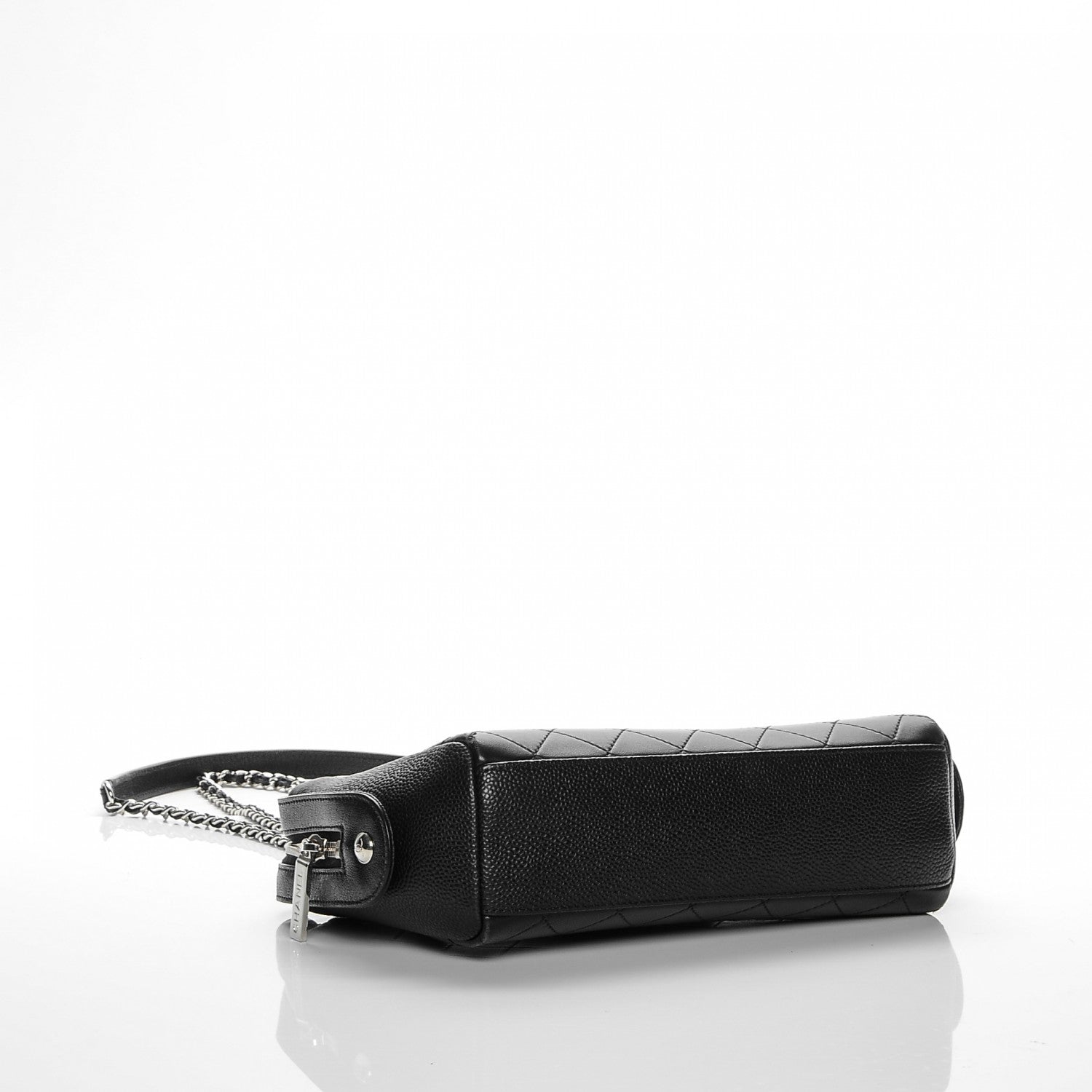 Chanel Caviar Calfskin Quilted Magnetic Shoulder Bag Black 4 of 12