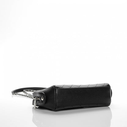 Chanel Caviar Calfskin Quilted Magnetic Shoulder Bag Black 4 of 12