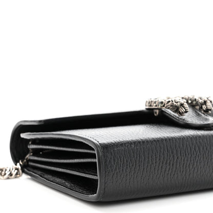 Gucci Calfskin Mini Dionysus Chain Wallet Black 8 of 11