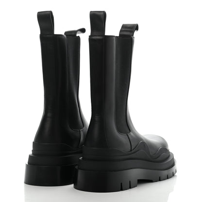 Bottega Veneta Calfskin Mens The Tire Chelsea Boots 43 Black 4 of 12