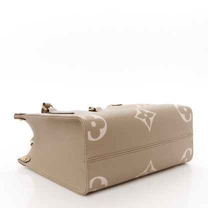 Louis Vuitton Empreinte Monogram Giant Onthego PM Tourterelle Creme 4 of 9