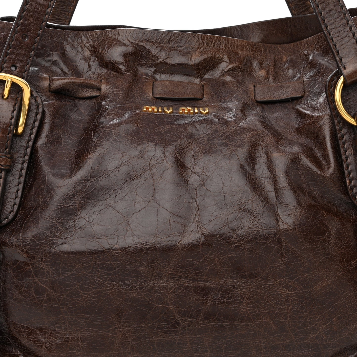 Vitello Lux Bow Bag Brown