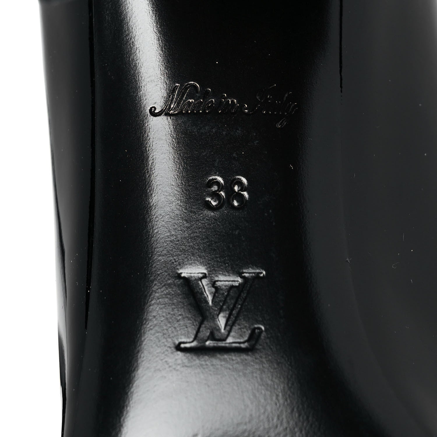 Louis Vuitton LOUIS VUITTON Patent Calfskin Madeleine Pumps 38 Black 6 of 8