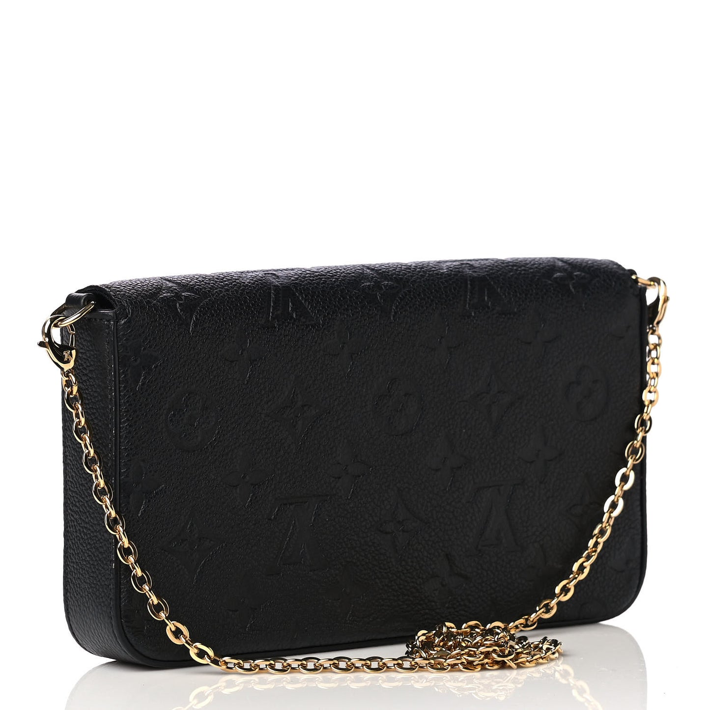 Empreinte Pochette Felicie Chain Wallet Black