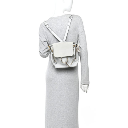 Chloe Suede Calfskin Medium Faye Backpack Airy Grey 2 of 16