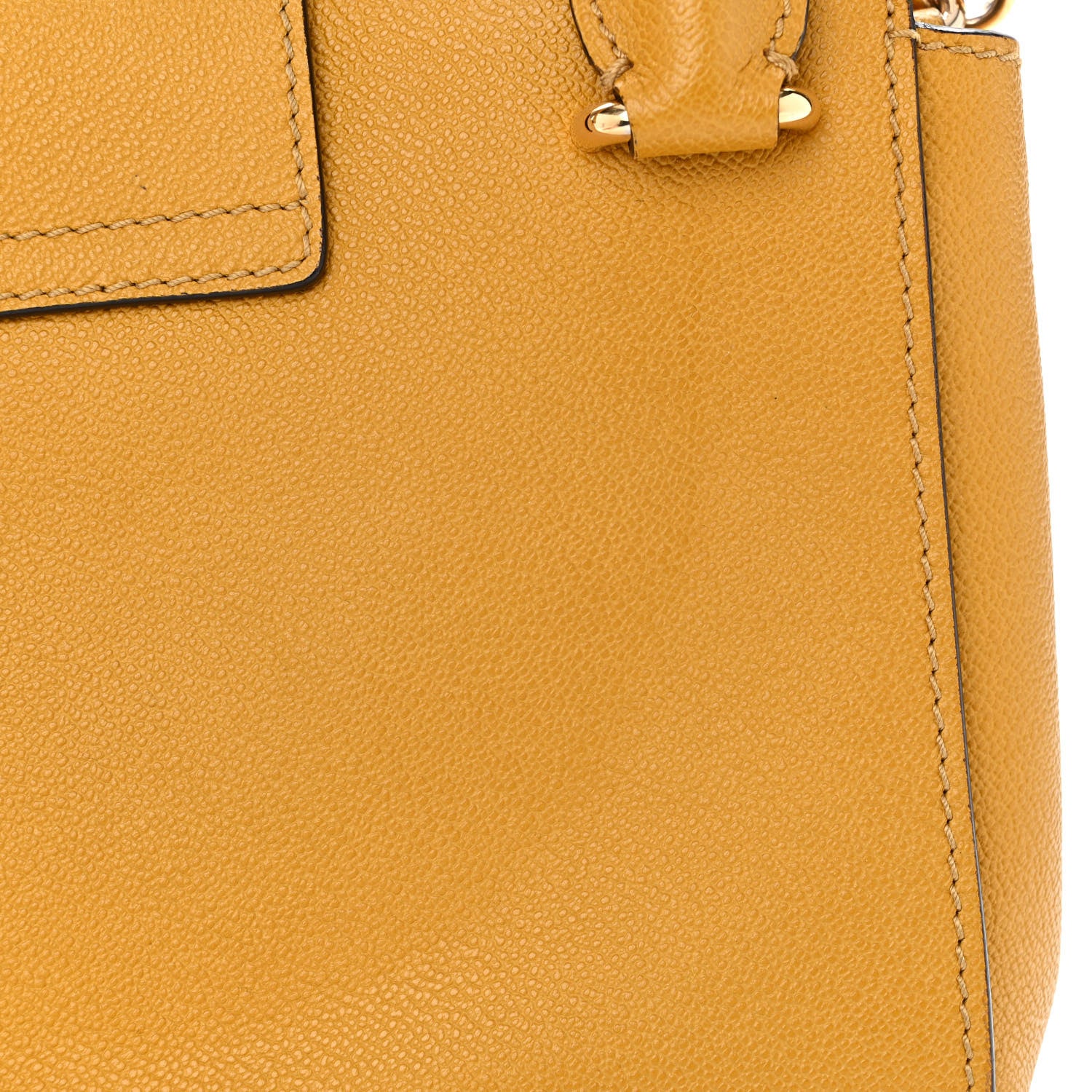 Burberry Soft Grain Calfskin Small Buckle Tote Bright Straw 15 of 20