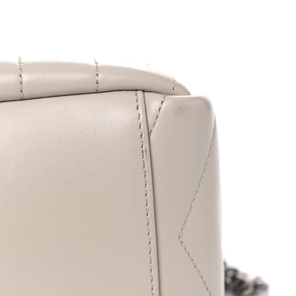 Saint Laurent Calfskin Y Quilted Monogram Small Loulou Bowling Bag Ivory 9 of 12