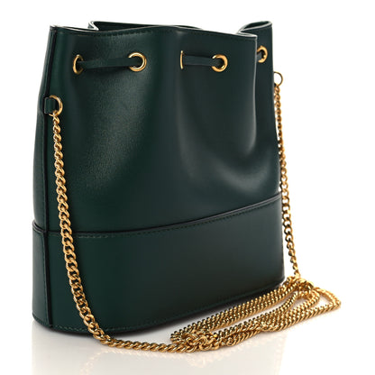 Valentino Garavani Nappa Mini VLogo Signature Chain Bucket Bag English Green 2 of 5