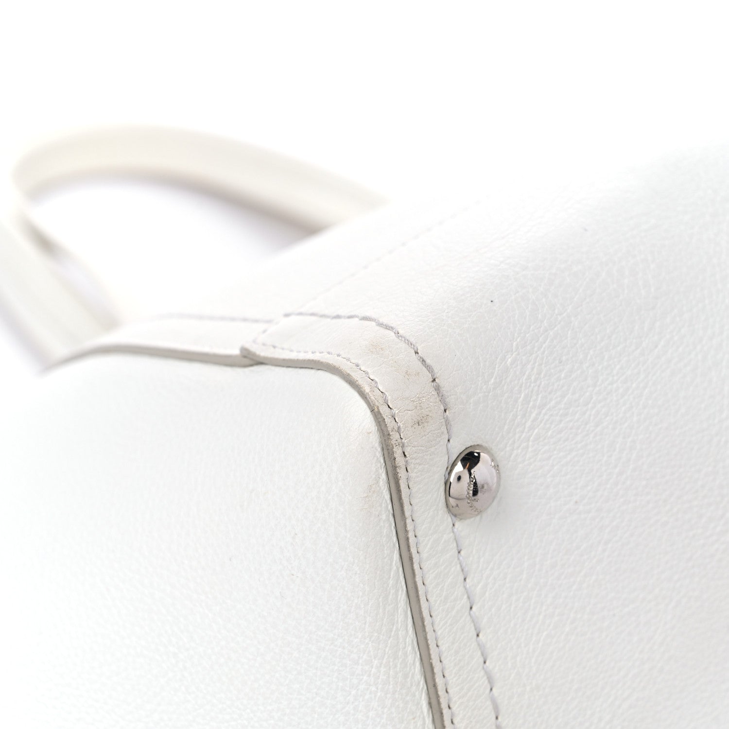 Salvatore Ferragamo Calfskin Arianna Tote White 7 of 12