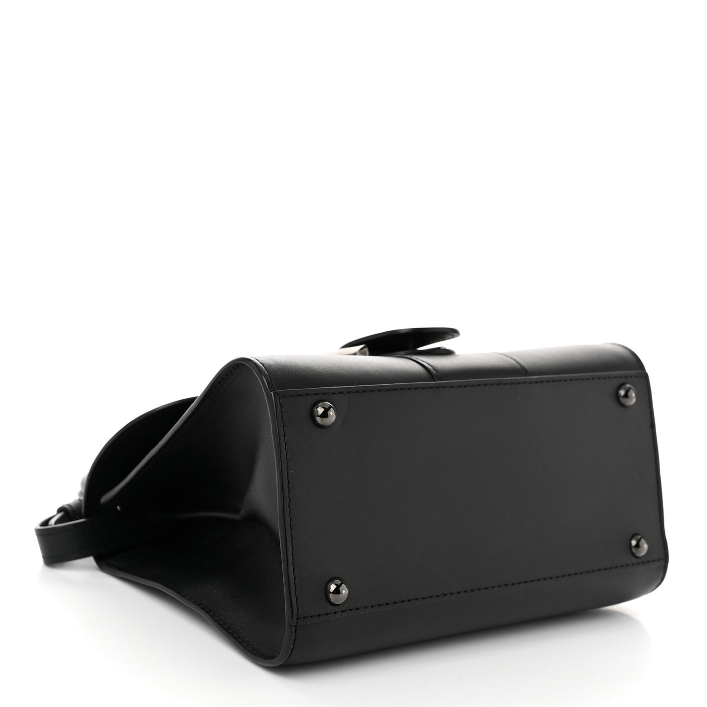 Box Calfskin Mini Brillant Satchel Black
