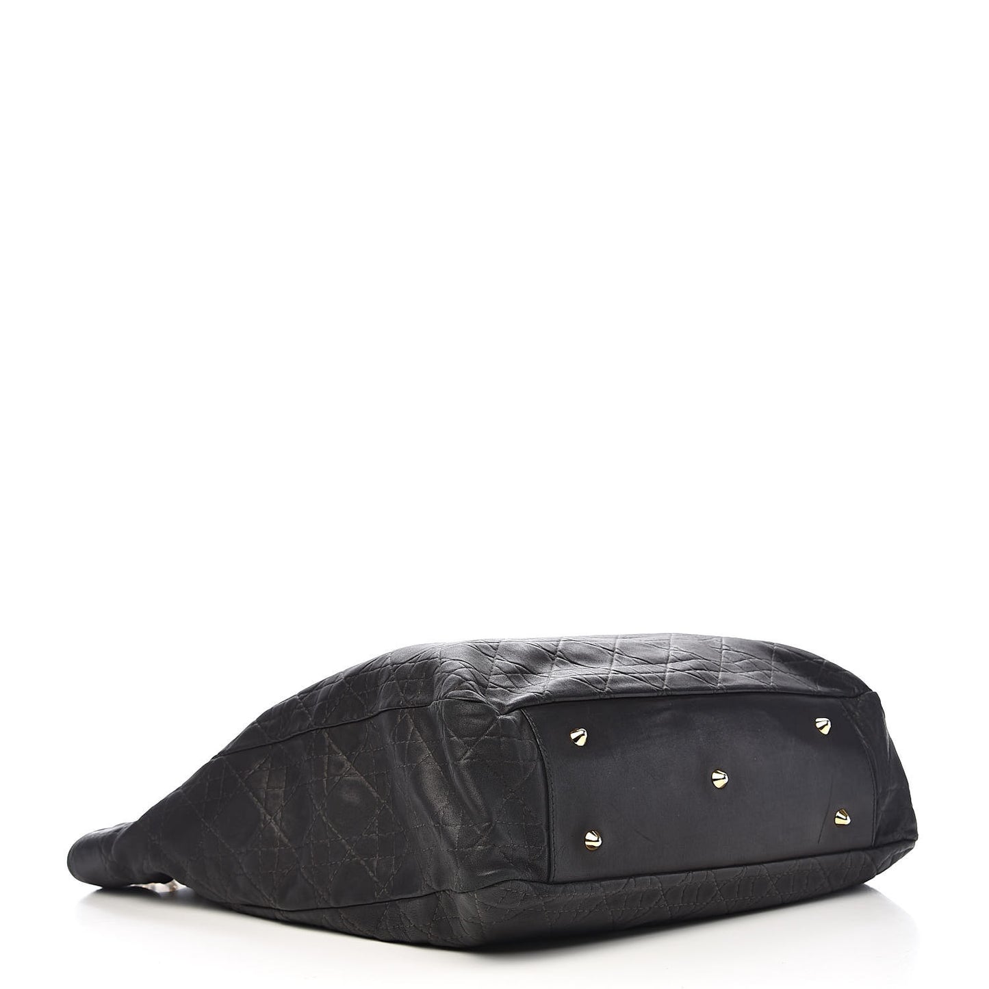 Lambskin Cannage Large Dior Soft Shopping Tote Black