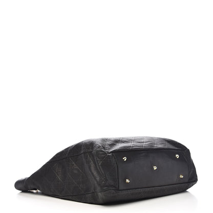 Christian Dior Lambskin Cannage Large Dior Soft Shopping Tote Black 4 of 12