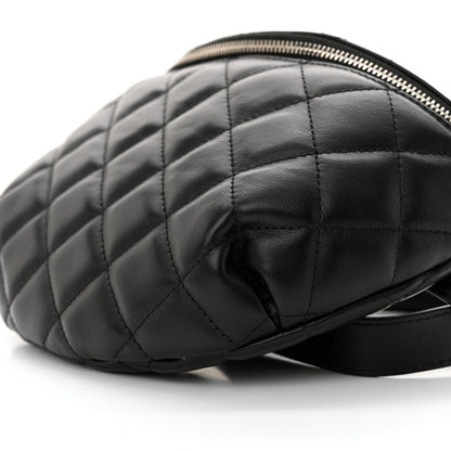 Chanel Calfskin Quilted Waist Belt Bag Black 11 of 12