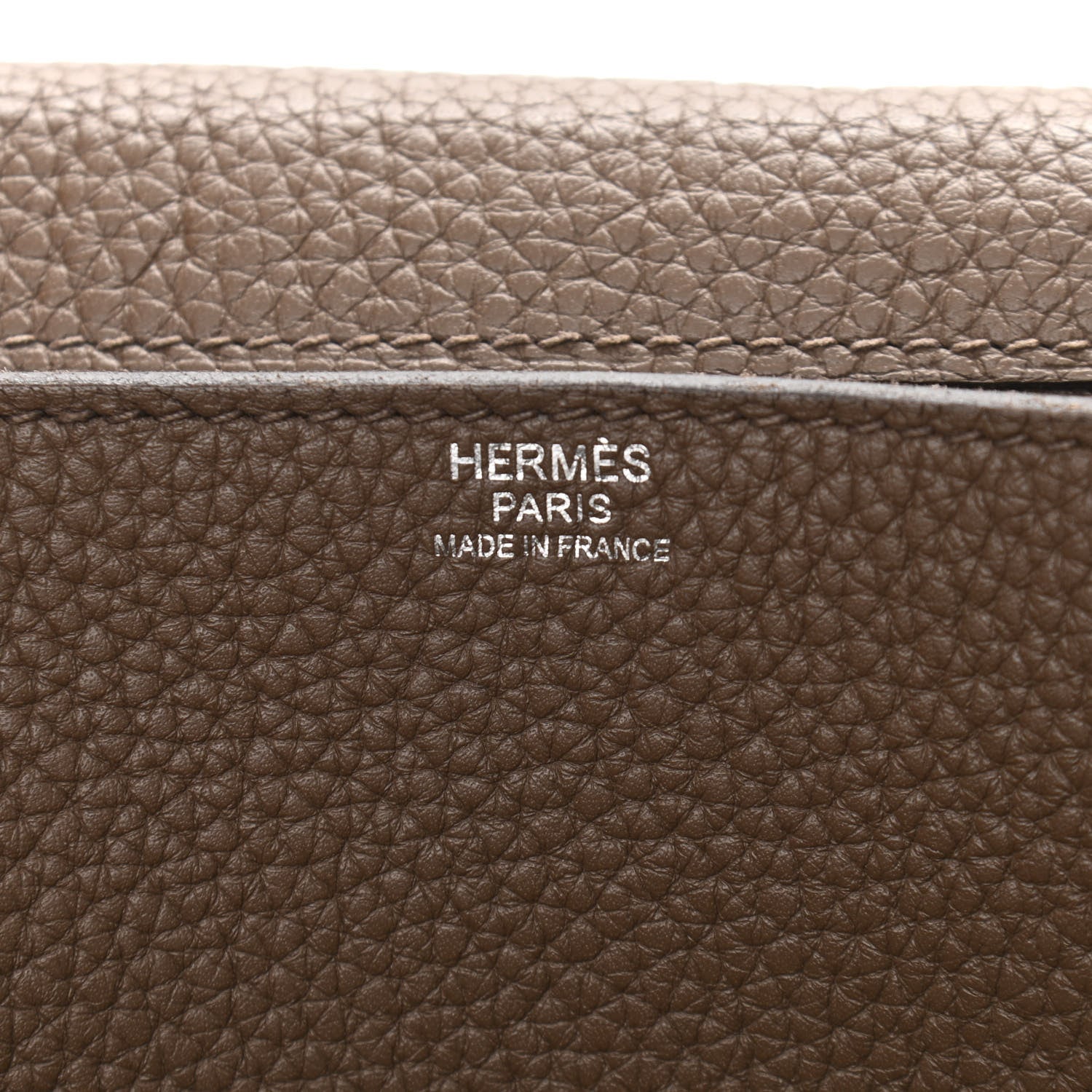 Hermes Taurillon Clemence Steve Caporal Messenger Cacao 6 of 14