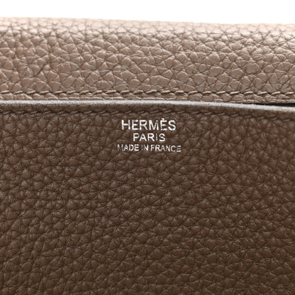 Hermes Taurillon Clemence Steve Caporal Messenger Cacao 6 of 14