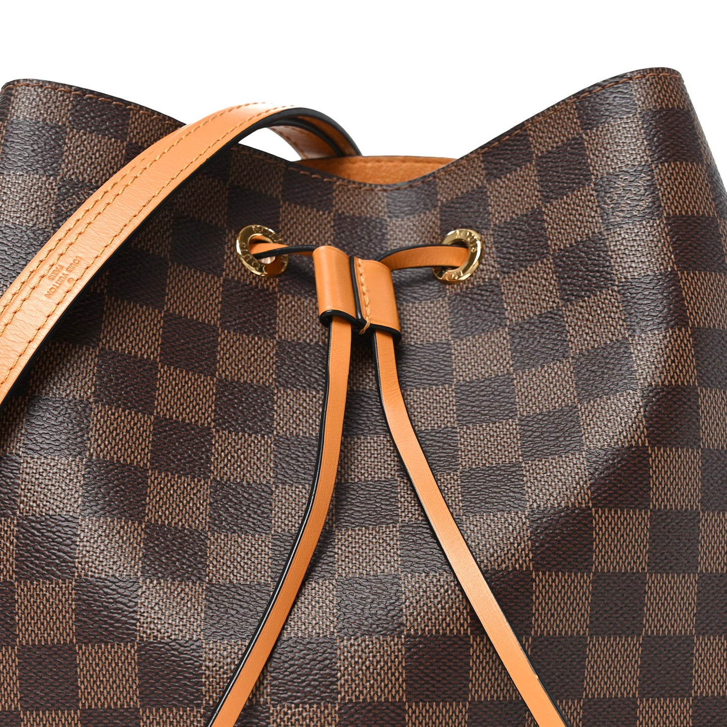 Damier Ebene Neonoe MM Safran