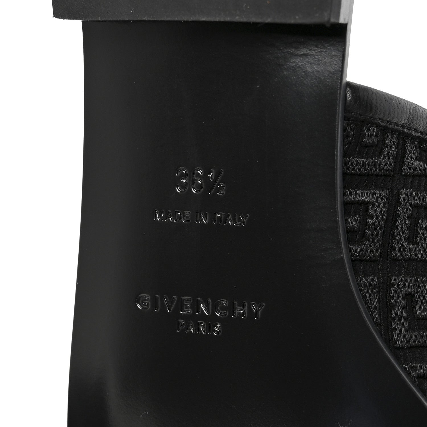 Givenchy Jacquard 4G Logo Mule Slide Sandals 36.5 Black 7 of 10