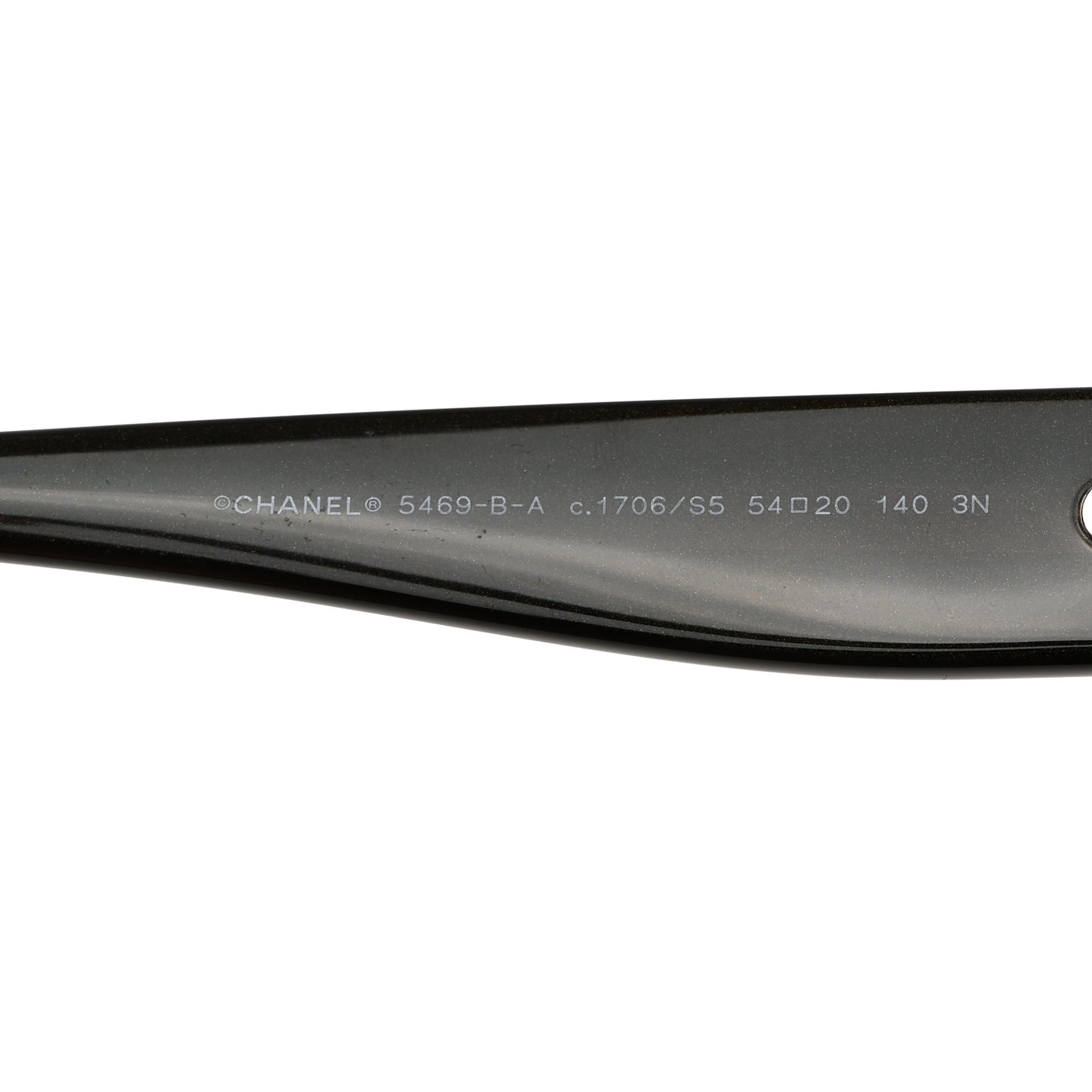 Iridescent Acetate Polarized Oval CC Sunglasses 5469-B-A Dark Brown