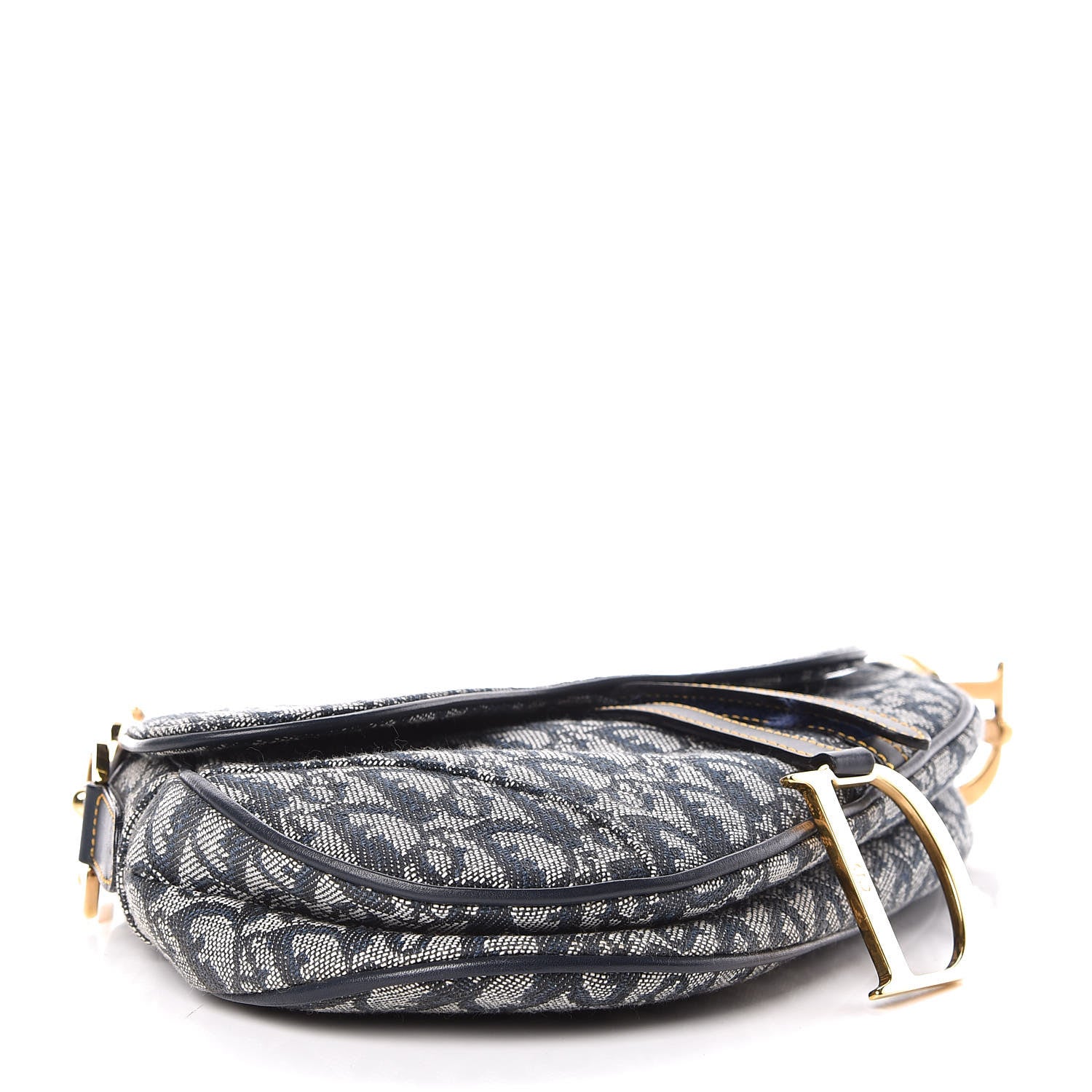 Christian Dior Monogram Saddle Bag Blue 4 of 10
