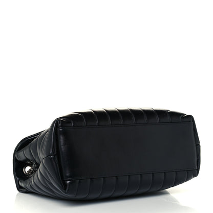 Saint Laurent Calfskin Y Quilted Monogram Medium Loulou Chain Satchel Black 3 of 10