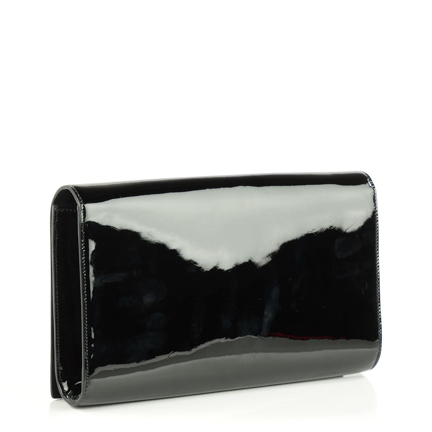 Saint Laurent Patent Monogram Large Belle De Jour Clutch Black 3 of 7