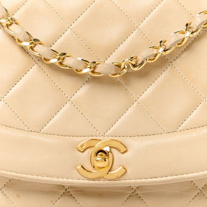 Chanel Lambskin Quilted Medium Single Flap Beige 10 of 15