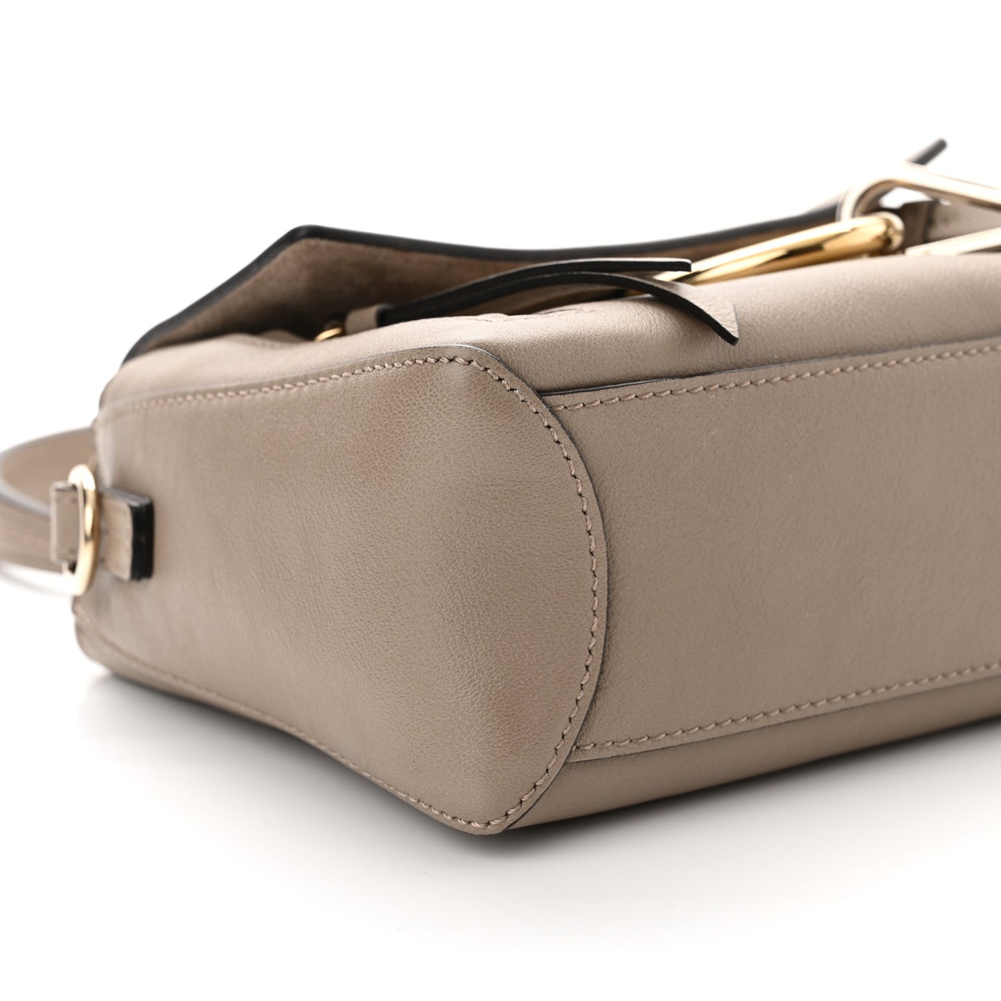 Calfskin Mini Faye Day Shoulder Bag Motty Grey