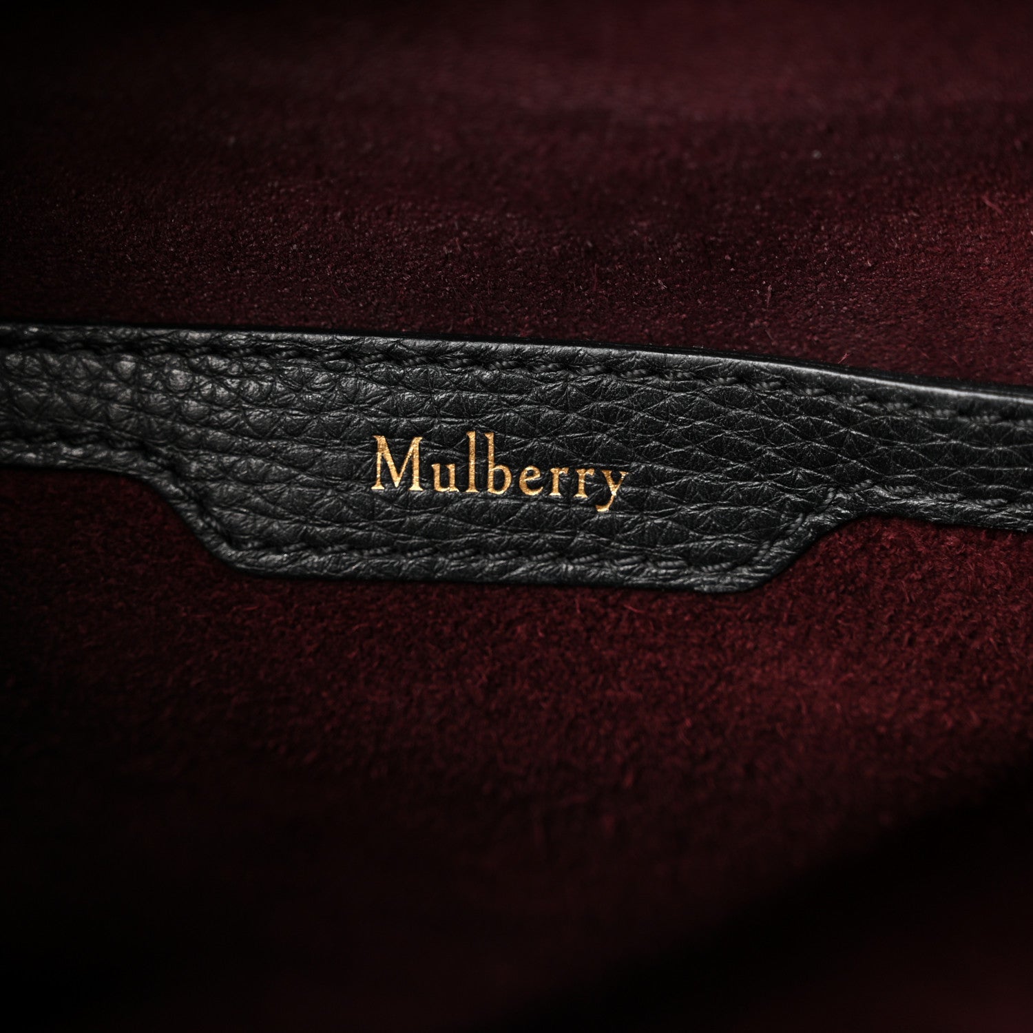 Mulberry Classic Grain Bayswater Zip Tote Black 6 of 9