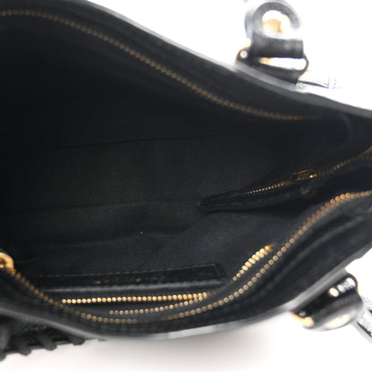 Balenciaga Chevre Gold Metallic Edge Hardware Mini City Black 5 of 10