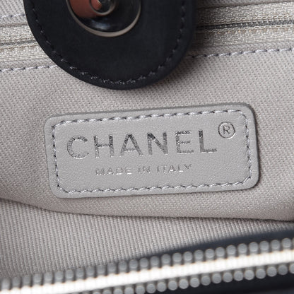 Chanel Iridescent Calfskin Quilted Small Sea Hit Tote Black 6 of 8